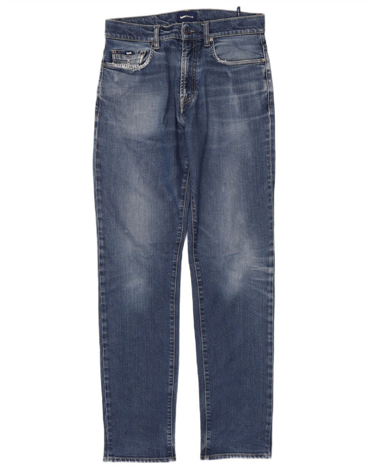 Gas Mens Slim Jeans W32 L34 Blue