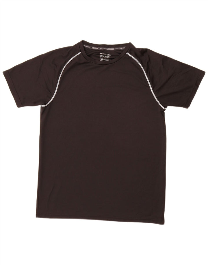 Mountain Warehouse Mens T-Shirt Top Medium Black Polyester