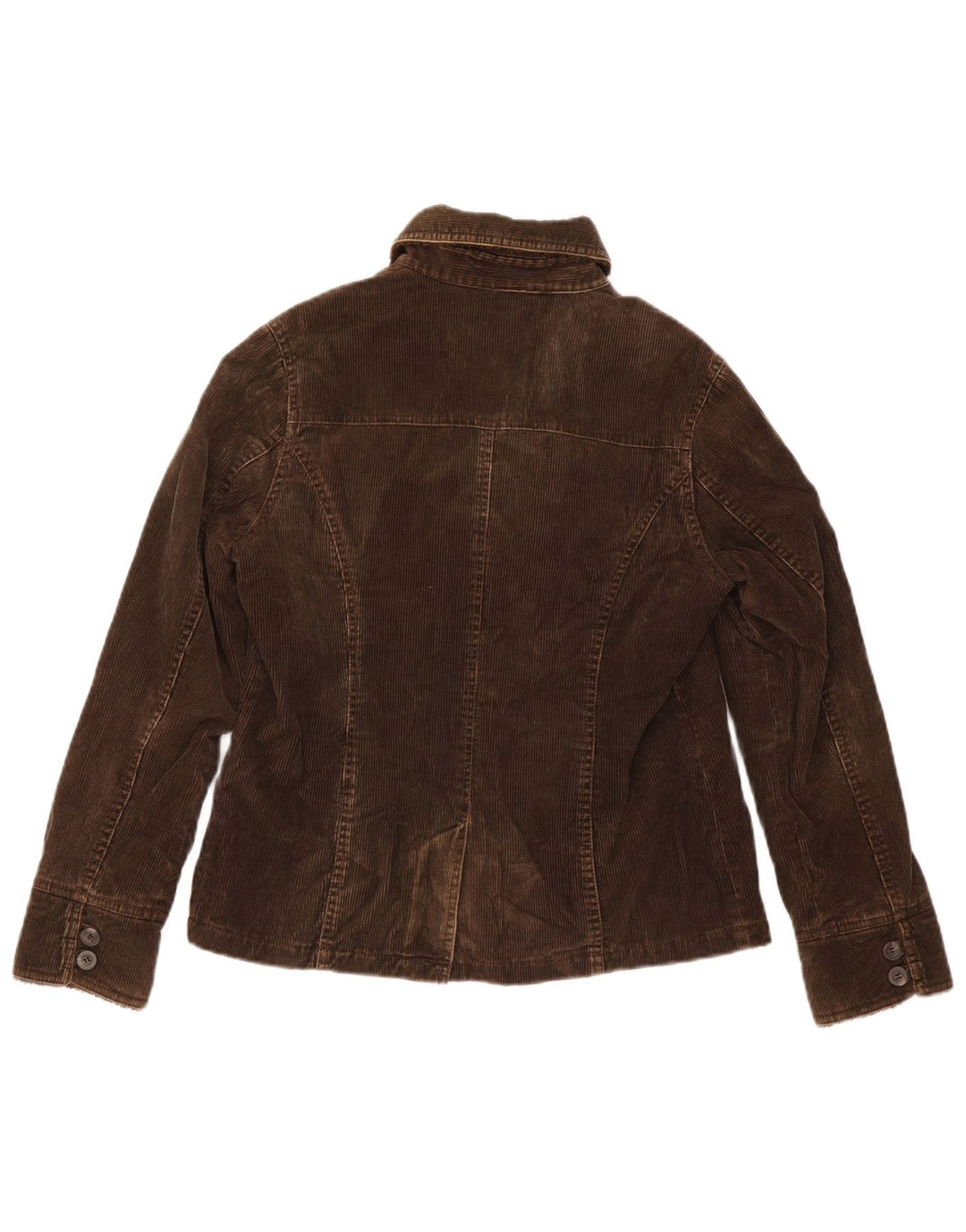 MONSOON Womens Corduroy Jacket UK 10 Small  Brown Cotton