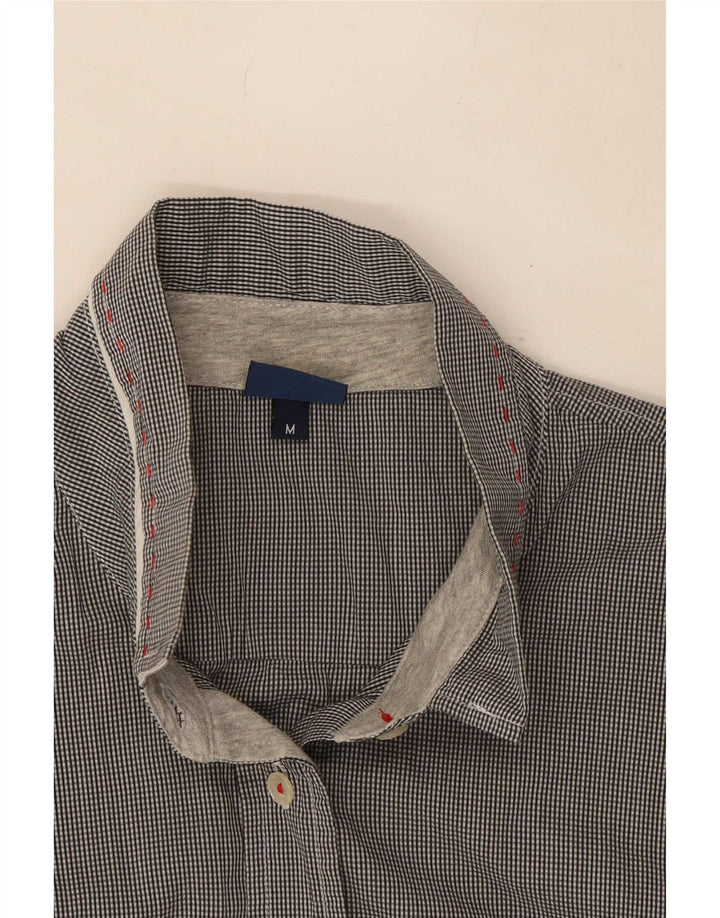Trussardi Jeans Womens Sleeveless Shirt UK 14 Medium Grey Check