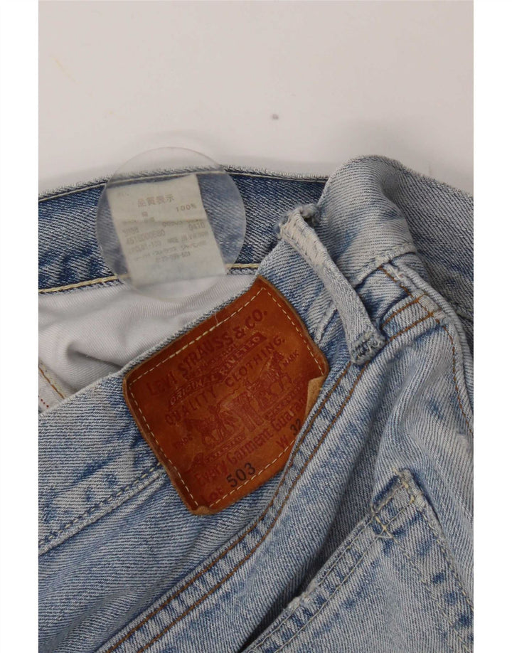 Levi's Mens 503 Distressed Straight Jeans W32 L33 Blue
