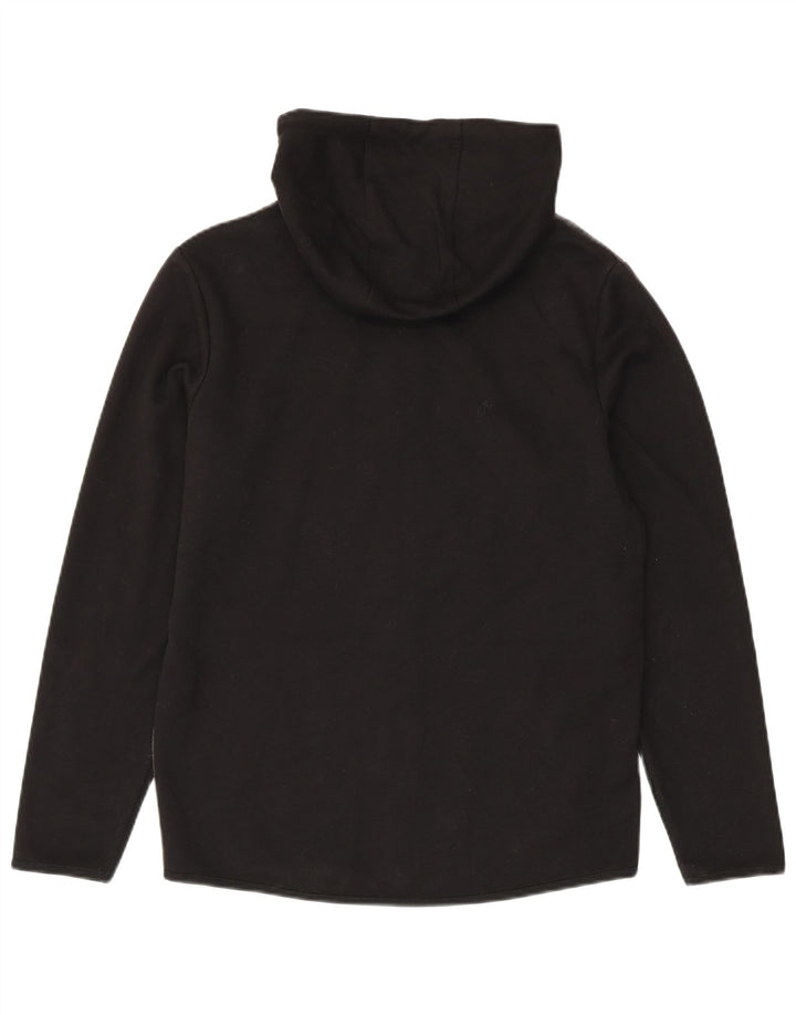 Jack & Jones Mens Zip Hoodie Sweater Medium Black Colourblock Polyester