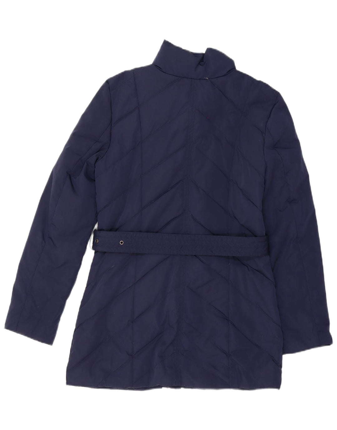 MONSOON Womens Padded Coat UK 10 Small Navy Blue Polyester