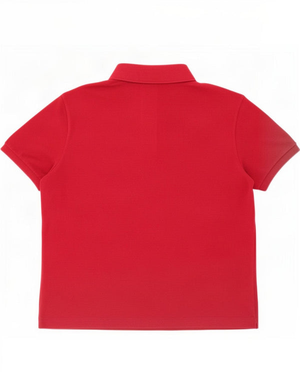Lacoste Mens Polo Shirt Size 6 XL Red Cotton