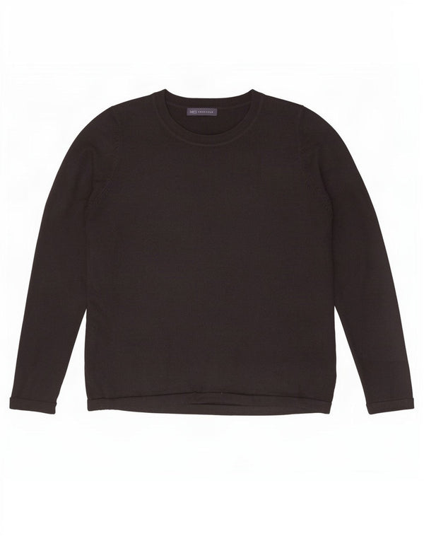 Marks & Spencer Womens Boat Neck Jumper Sweater UK 18 XL Brown Acrylic