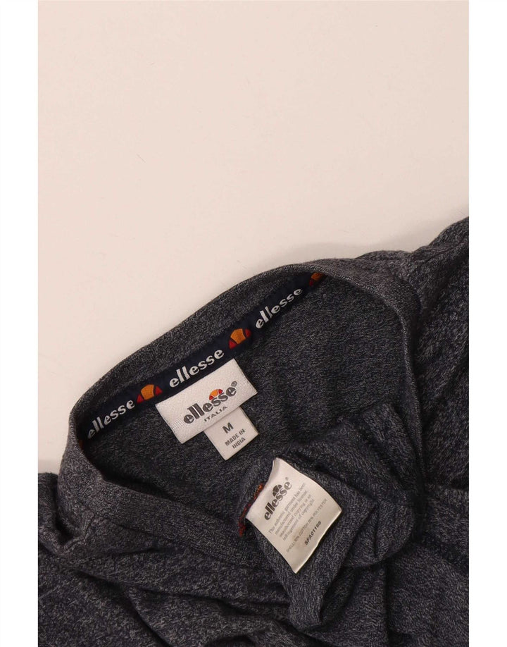 Ellesse Mens Graphic T-Shirt Top Medium Grey Flecked Cotton