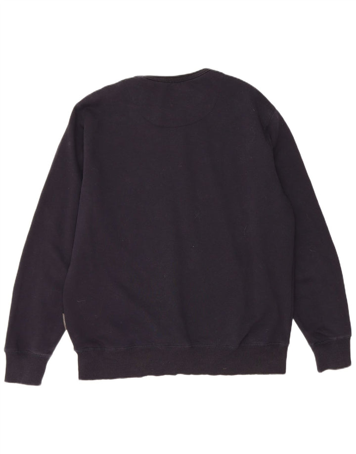 FRENCH CONNECTION Mens Sweatshirt Jumper XL Navy Blue Cotton Classic