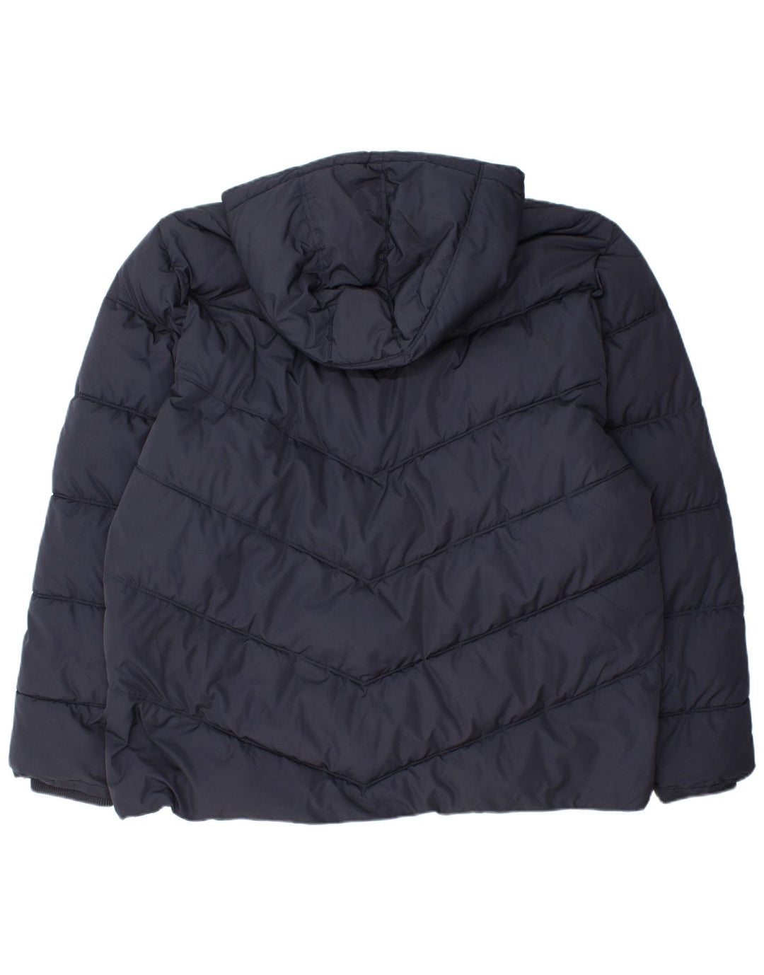 JOULES Mens Hooded Padded Jacket UK 44 2XL Navy Blue Polyester