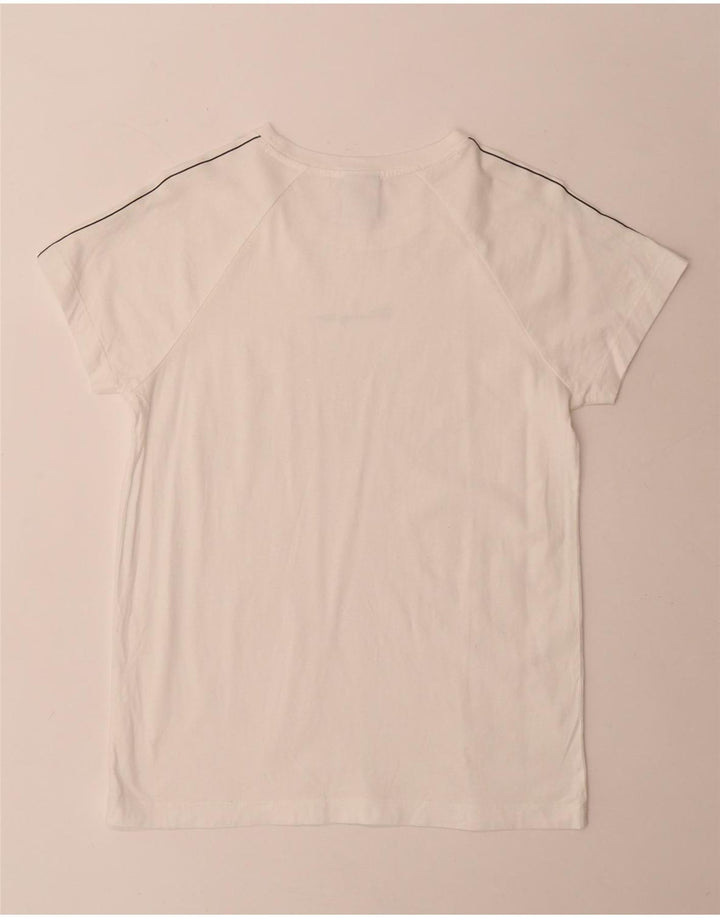 Champion Mens Graphic T-Shirt Top Medium White