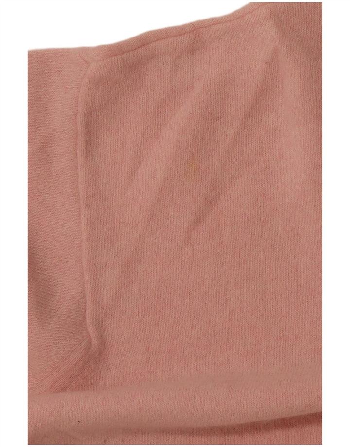 KAPPA Mens V-Neck Jumper Sweater Large Pink Wool