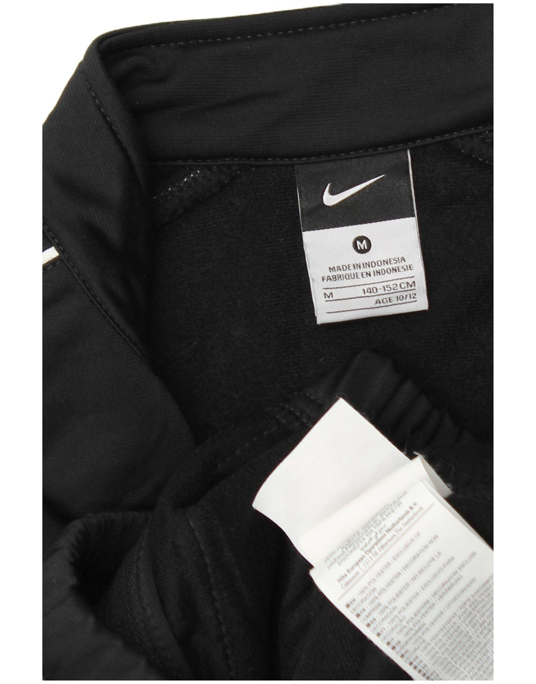 Nike Boys Juventus Tracksuit Top Jacket 10-11 Years Medium Black Polyester