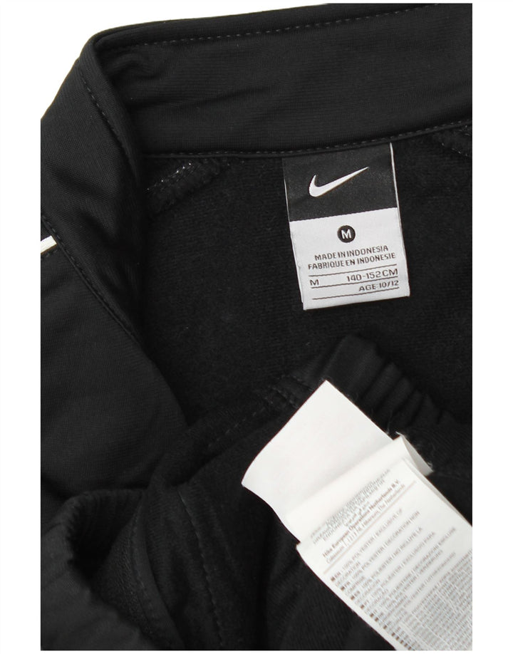 Nike Boys Juventus Tracksuit Top Jacket 10-11 Years Medium Black Polyester