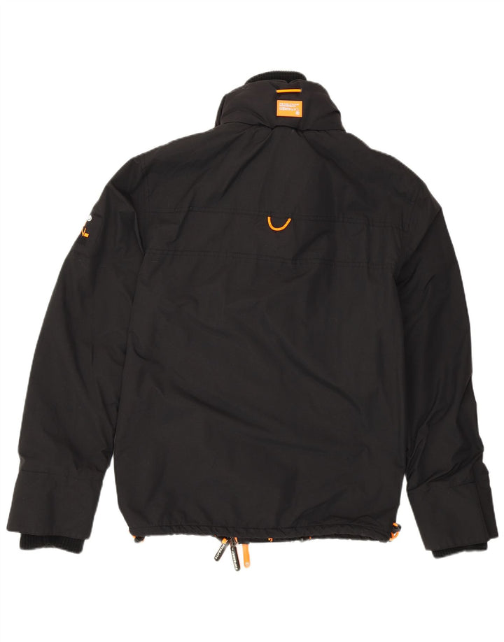SUPERDRY Womens The Wind Attacker Windbreaker Jacket UK 10 Small Black