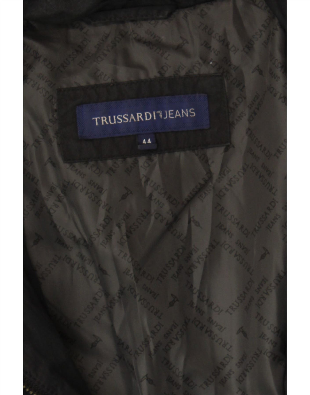 TRUSSARDI JEANS Womens Padded Coat IT 44 Medium Black Polyester Vintage Trussardi Jeans and Second-Hand Trussardi Jeans from Messina Hembry 