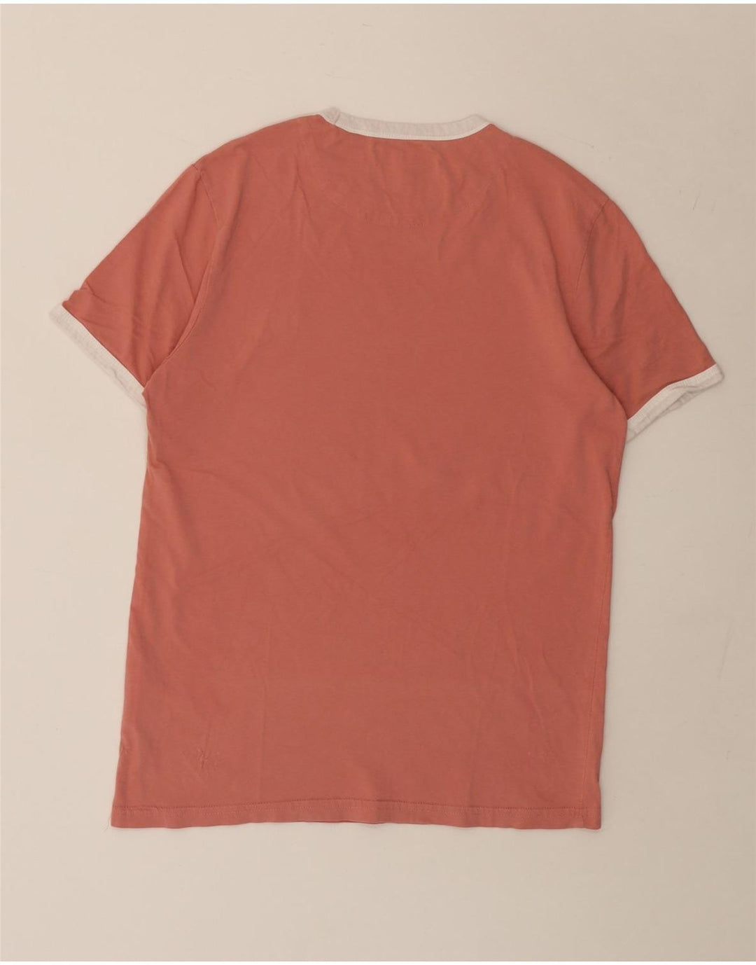 Lyle & Scott Mens T-Shirt Top Small Pink Cotton