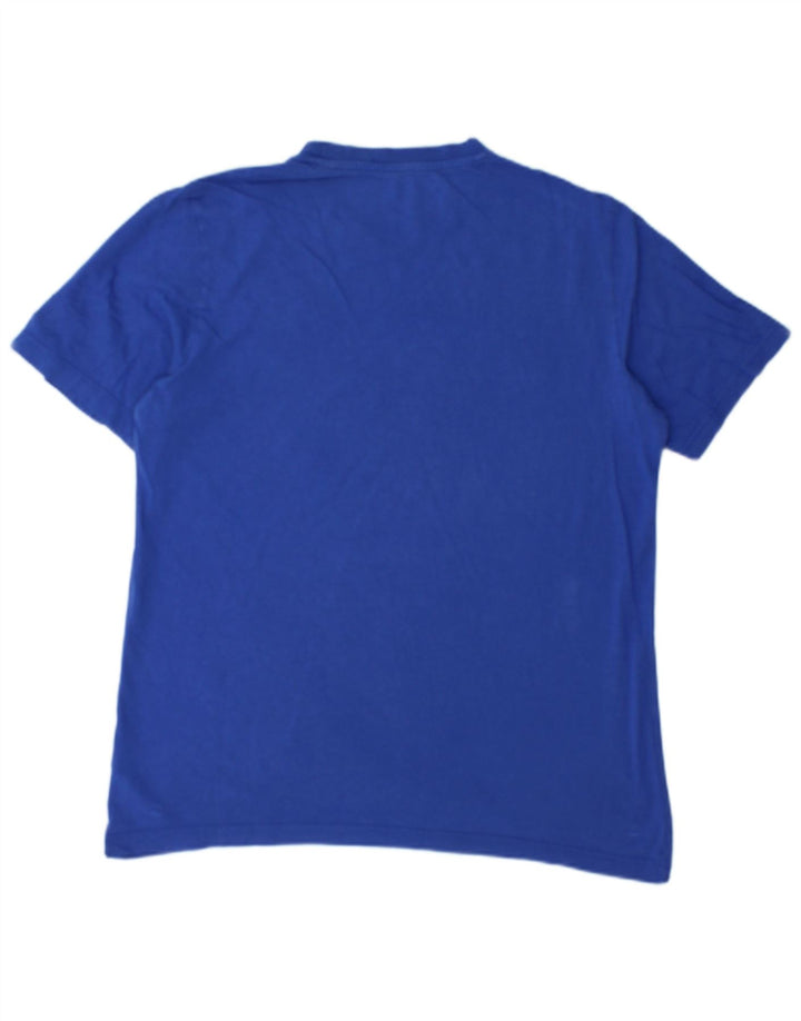 Adidas Mens Graphic T-Shirt Top Medium Blue Cotton