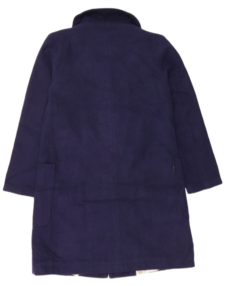 Marks & Spencer Womens Overcoat UK 10 Small Navy Blue