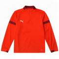 Puma Boys Zip Neck Pullover Tracksuit Top 11-12 Years Red Colourblock