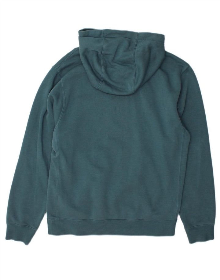 NIKE Mens Hoodie Jumper Small Blue Cotton