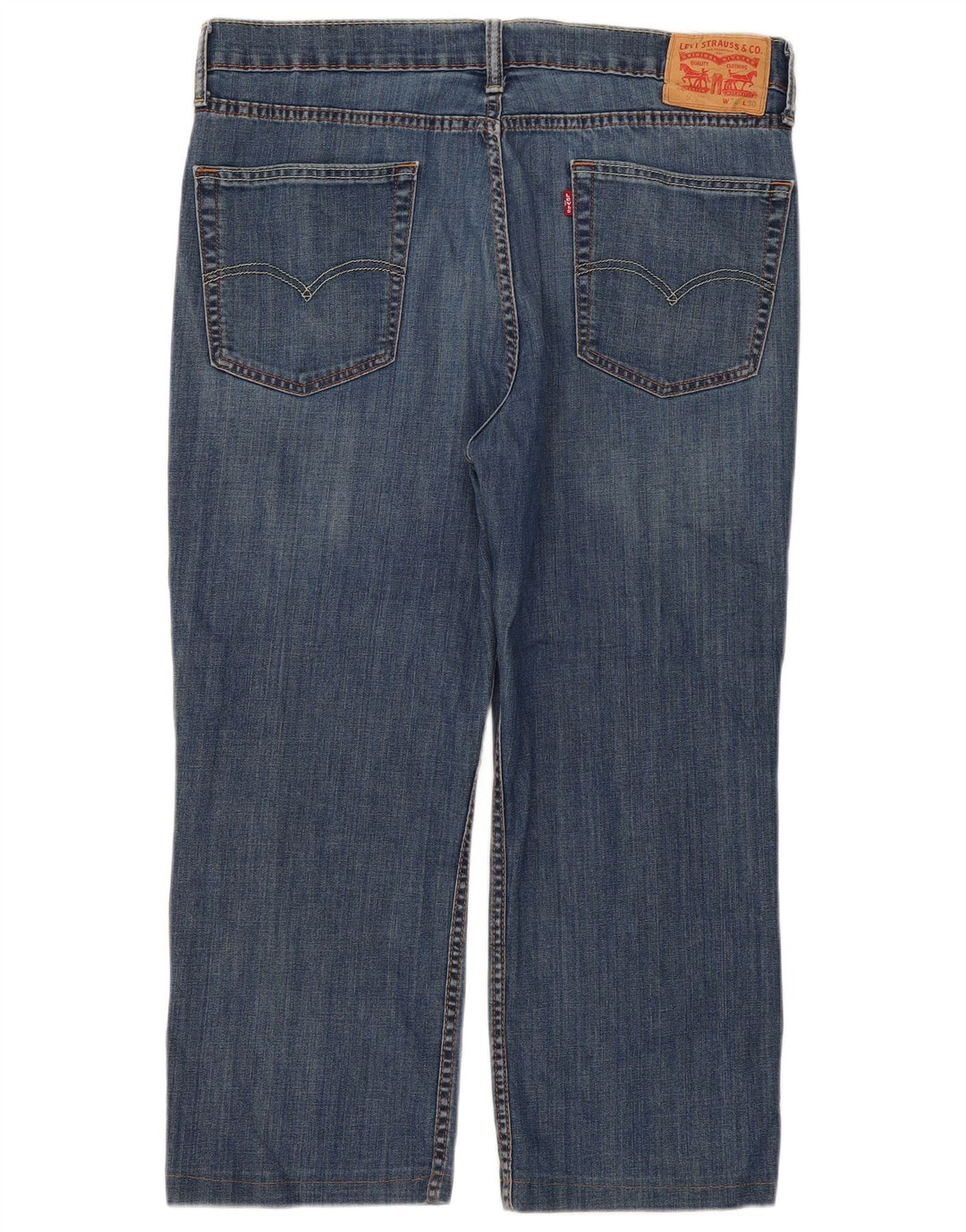 Levi's Womens Capri Jeans W36 L23 Blue Cotton