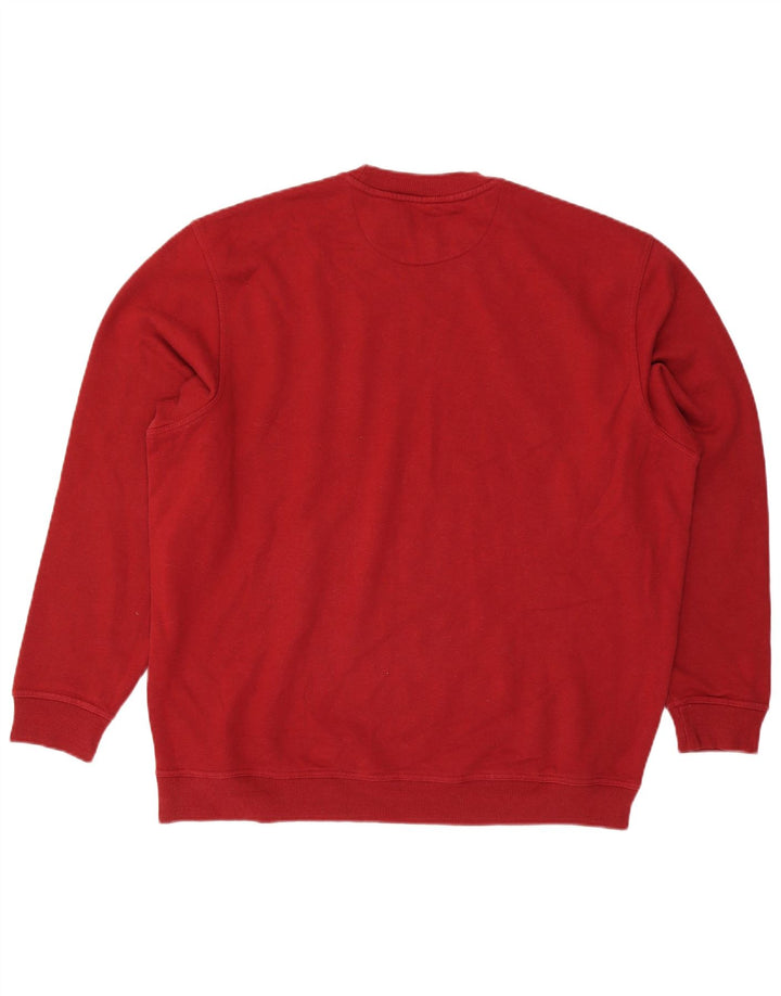 James Pringle Mens Sweatshirt Jumper 2XL Red Cotton
