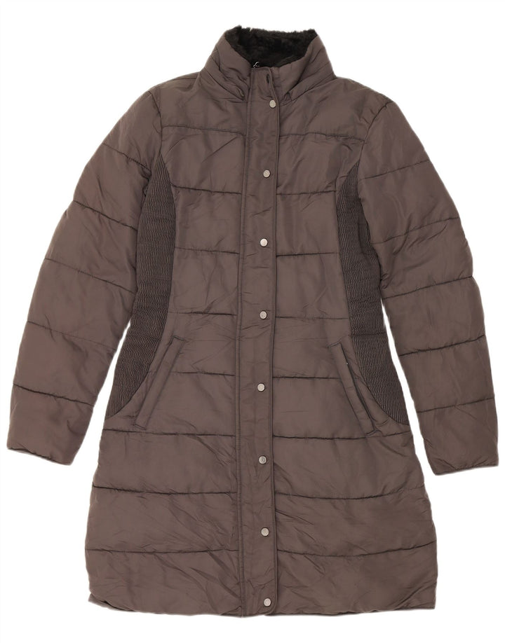 Hobbs Womens Padded Coat UK 10 Small Grey Polyester