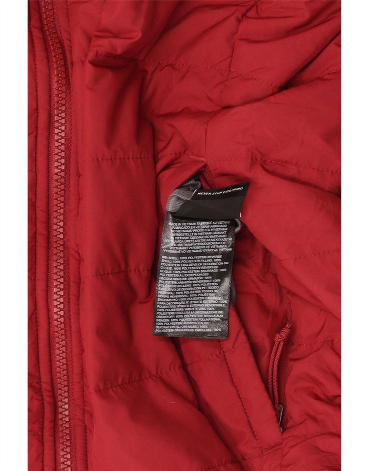 The North Face Womens Reversible Padded Jacket UK10 Small Burgundy