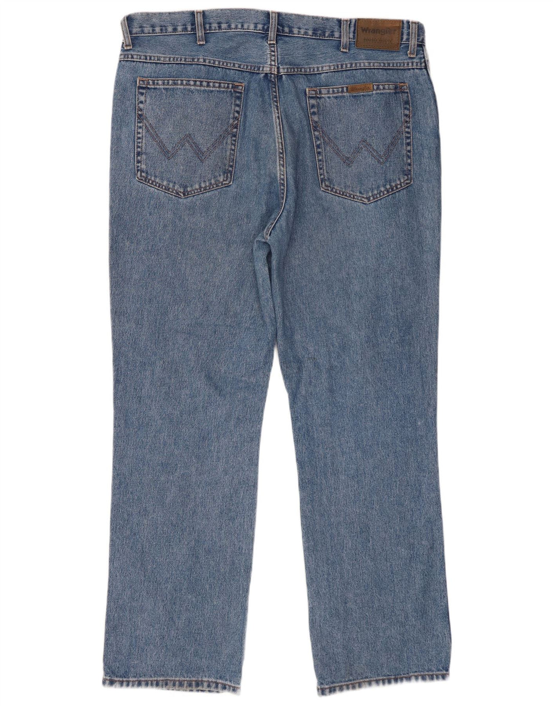 WRANGLER Mens Regular Fit Straight Jeans W40 L32 Blue Cotton