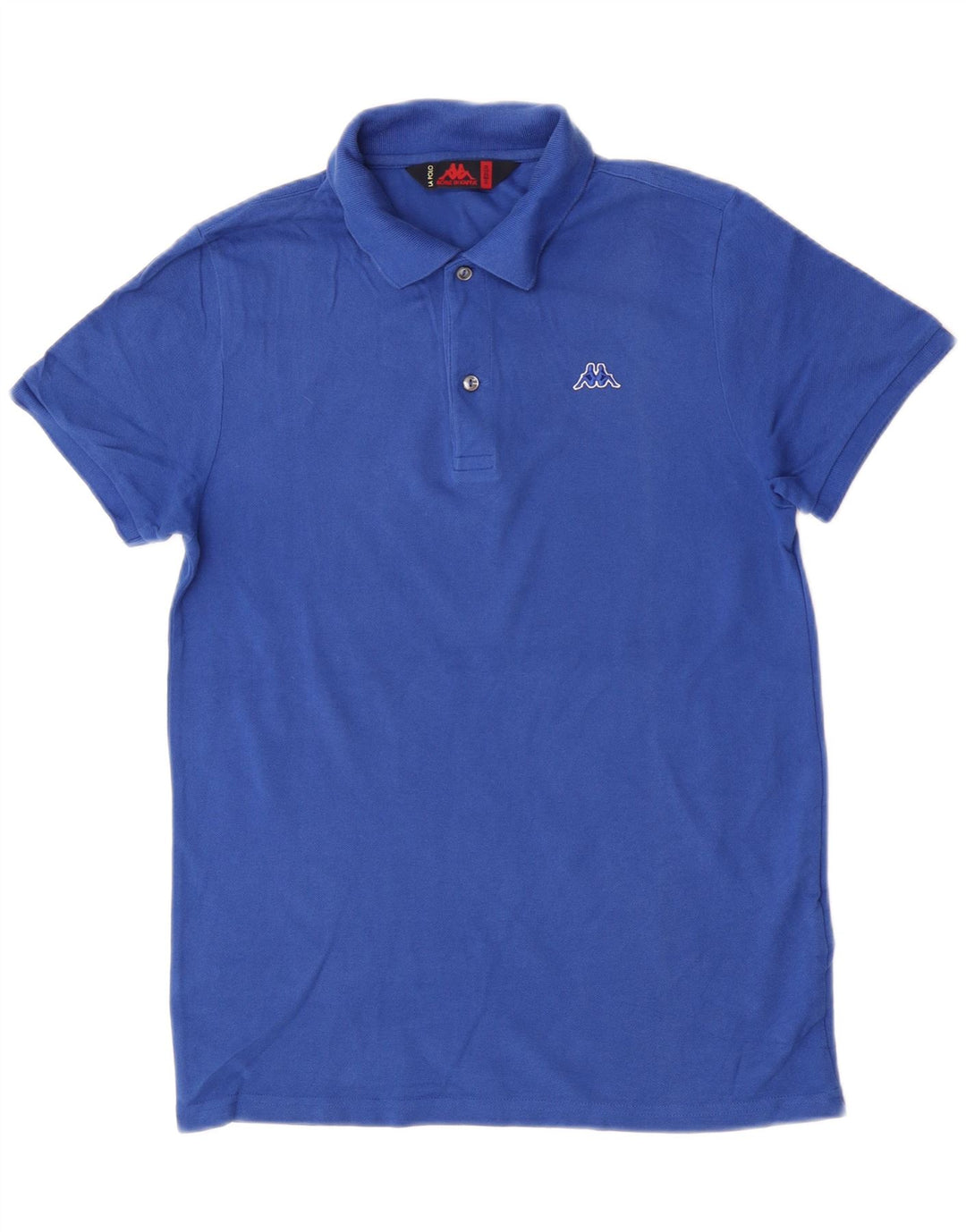 Kappa Mens Polo Shirt Medium Blue Cotton