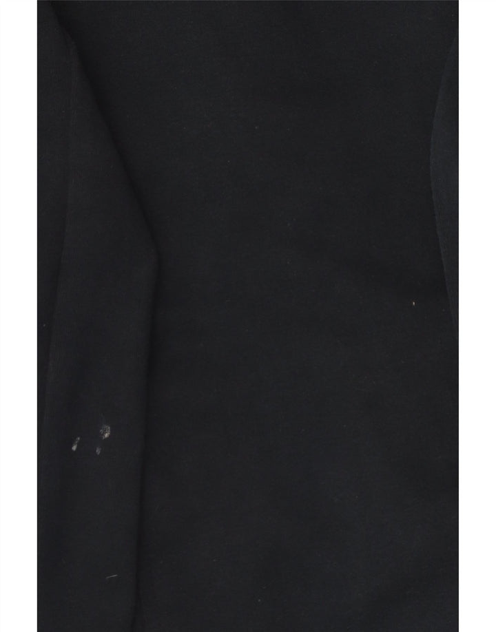 NIKE Womens Oversized Zip Hoodie Sweater UK 10 Small Navy Blue Cotton