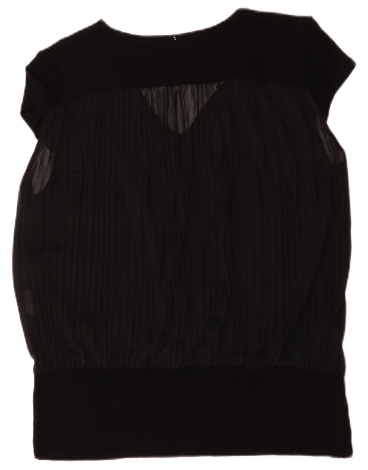 Max Mara Womens Blouse Top UK 14 Large Black