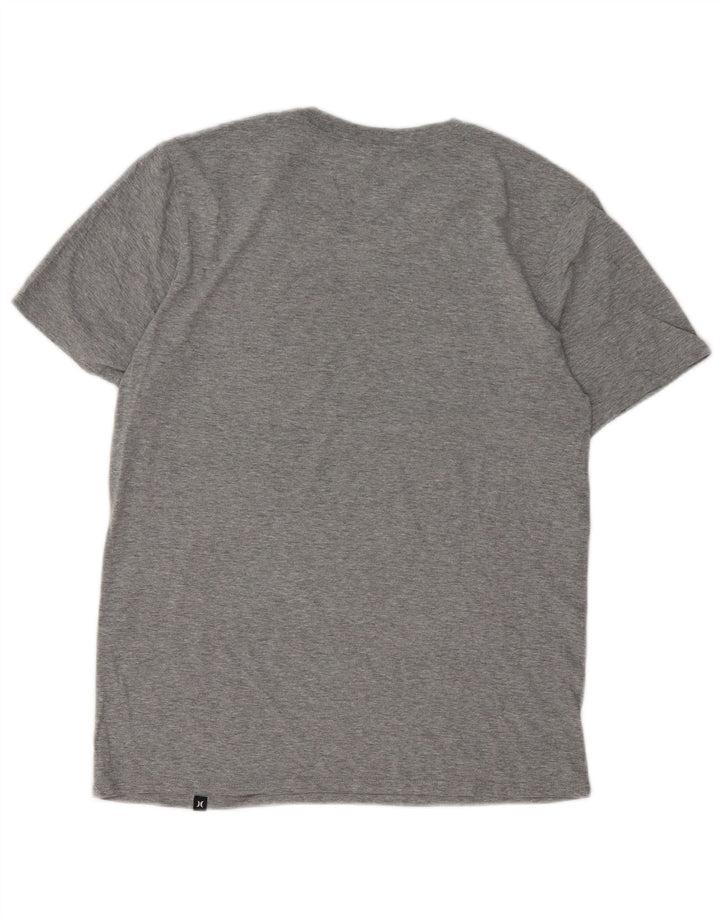 Hurley Mens T-Shirt Top Small Grey Flecked Cotton