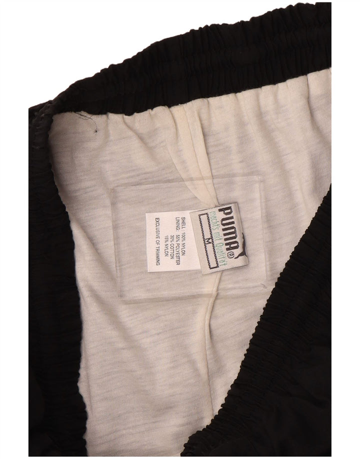 Puma Mens Tracksuit Trousers Joggers Medium Black Nylon