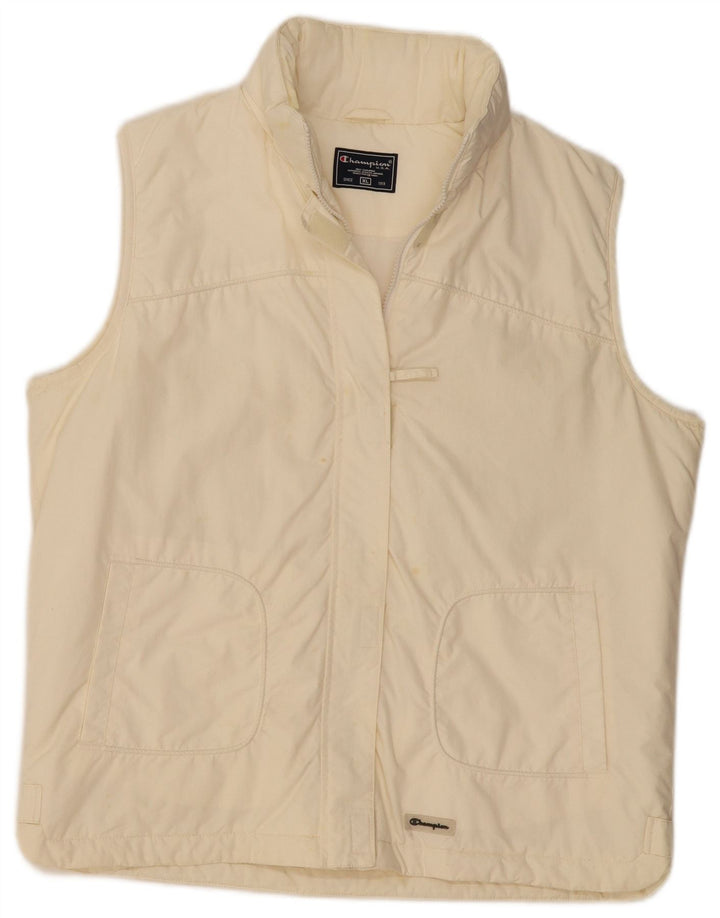 CHAMPION Womens Gilet UK 18 XL Off White Polyamide