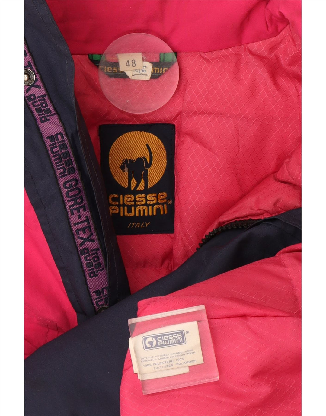 Ciesse Piumini Mens Windbreaker Jacket IT 48 Medium Navy Blue Colourblock