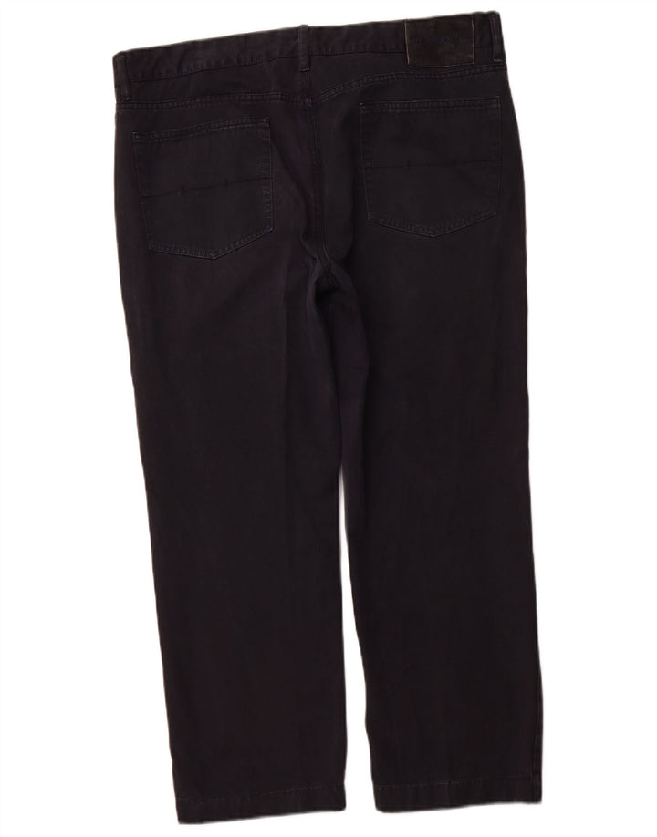 BEST COMPANY Mens Straight Casual Trousers EU 54 2XL W38 L26 Navy Blue