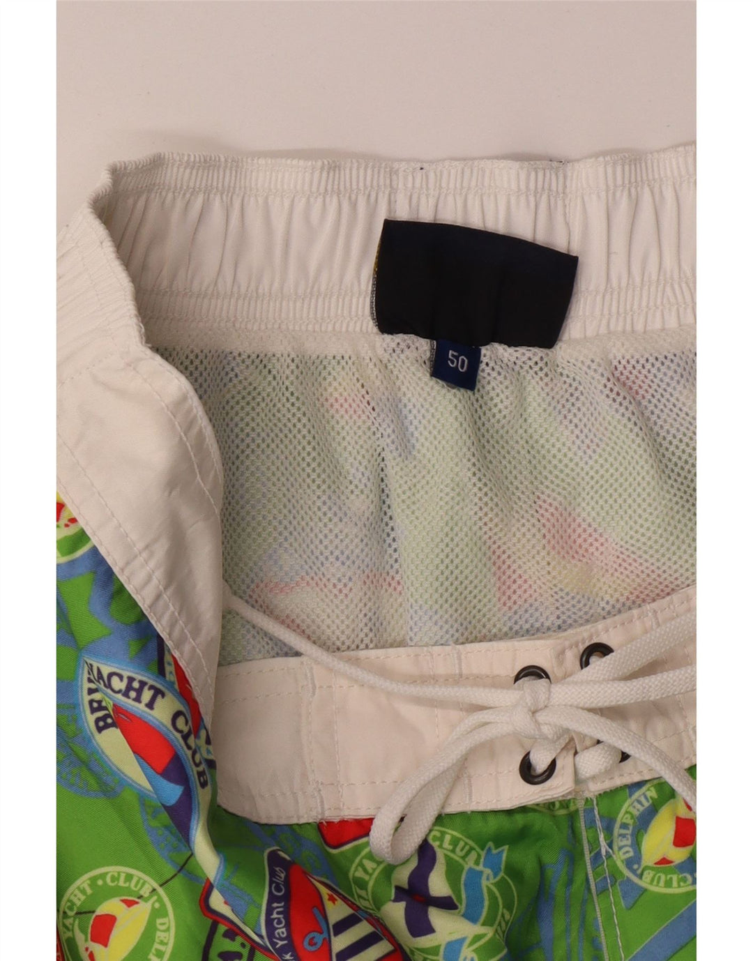 NAVIGARE Mens Graphic Swimming Shorts IT 50 Large Green