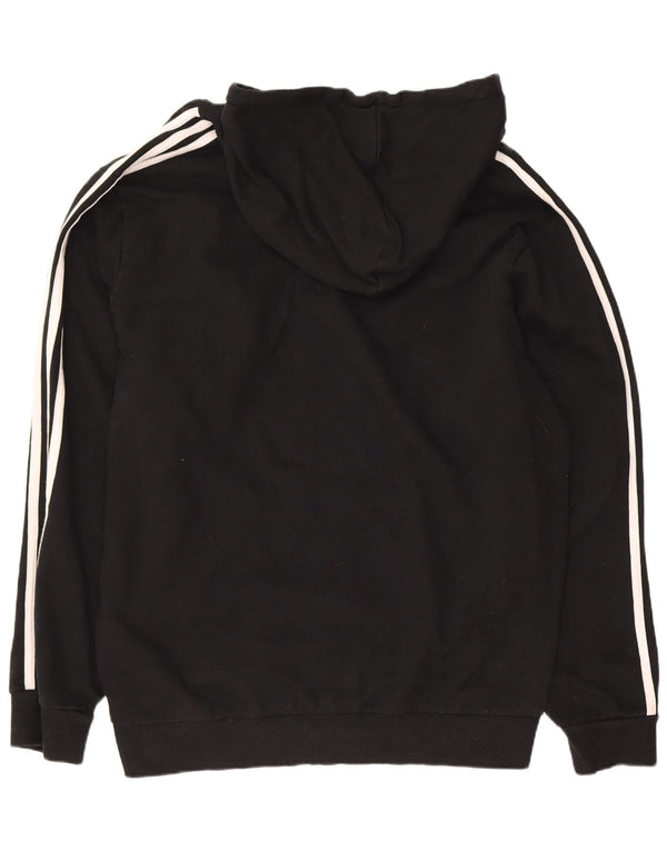 Adidas Mens Graphic Hoodie Jumper XL Black Cotton Sports