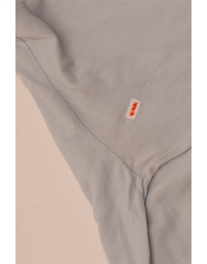 Kappa Mens Long Sleeve Polo Shirt Medium Blue Cotton