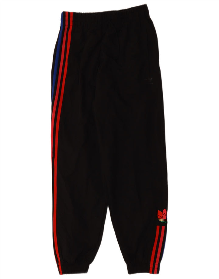 ADIDAS Womens Tracksuit Trousers Joggers UK 8 Small Black