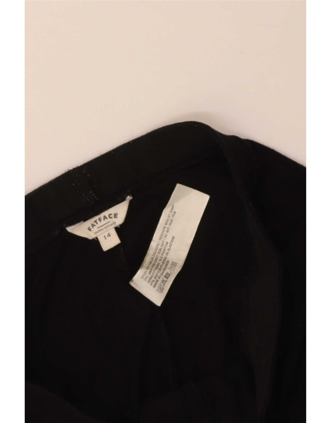 Fat Face Womens Leggings UK 14 Medium Black Cotton