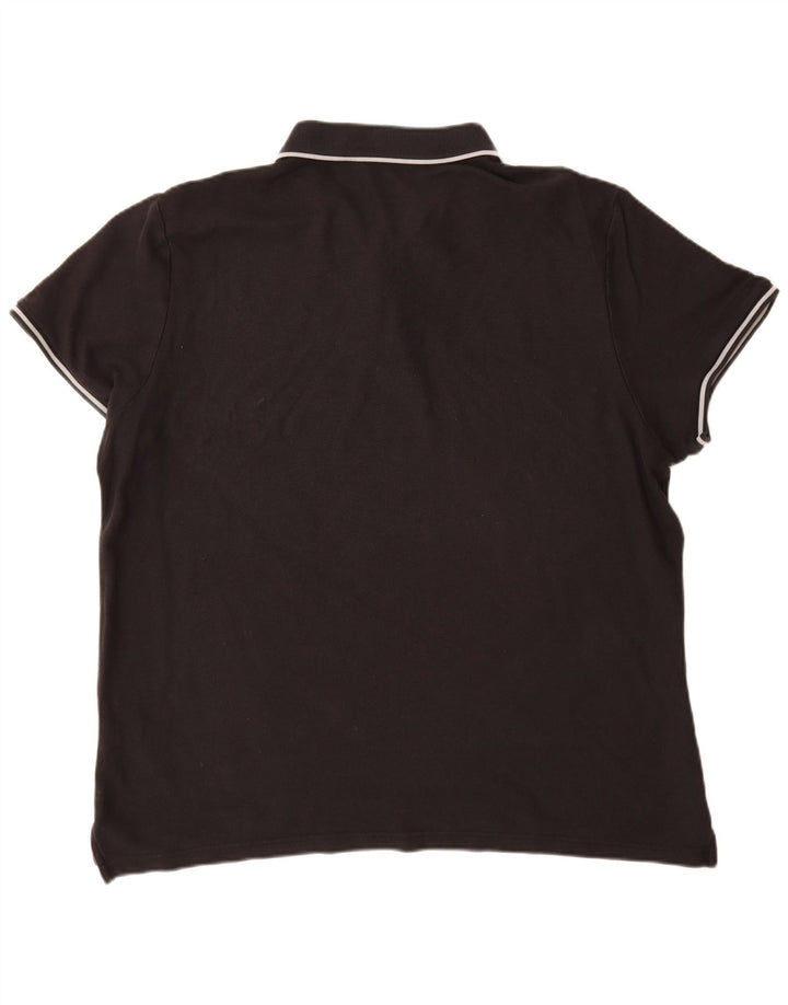 NIKE Mens Polo Shirt 2XL Black Cotton