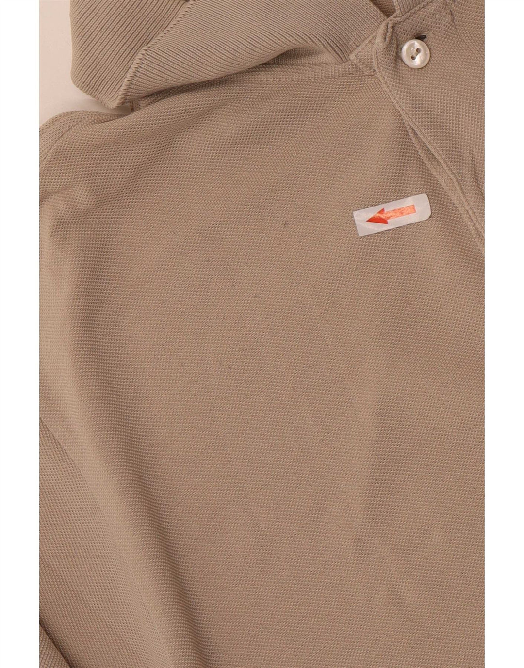 Lacoste Mens Polo Shirt Size 5 Large Beige Cotton