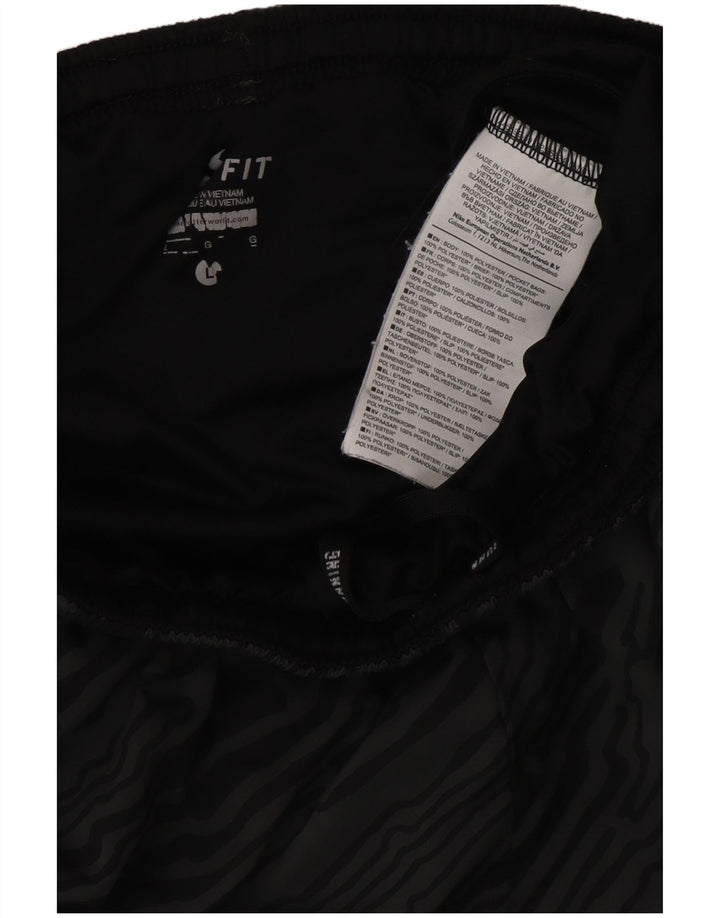 NIKE Mens Dri Fit Abstract Pattern Sport Shorts Large  Grey Polyester