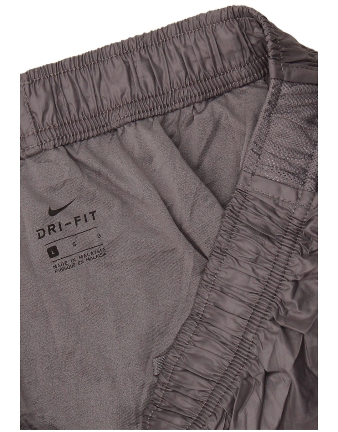 NIKE Womens Dri Fit Sport Shorts UK 14 Large  Grey