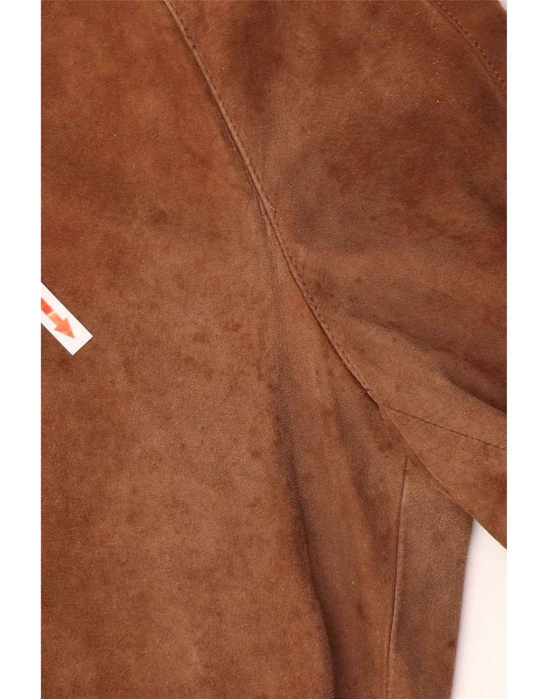 Vintage Mens Suede Bomber Jacket IT 48 Medium Brown Leather
