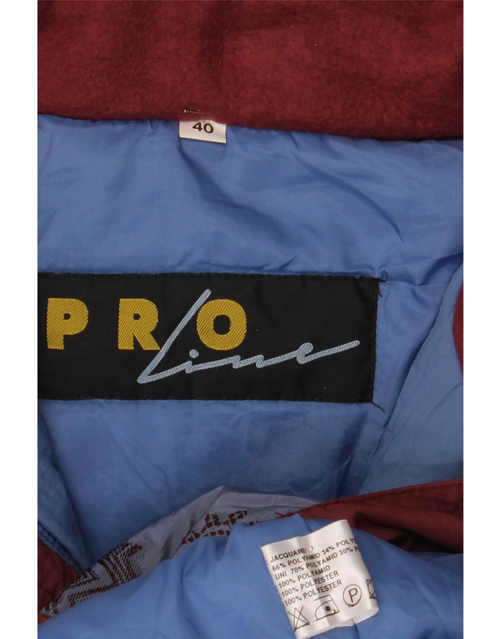 Canyon Mens Oversized Anorak Ski Jacket UK 40 Large Blue Floral Polyamide