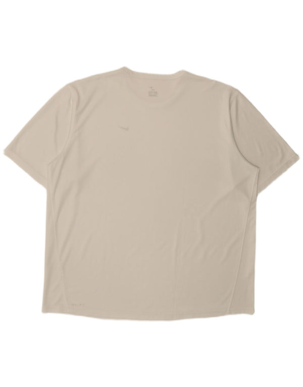 Nike Mens Dri Fit T-Shirt Top 2XL White