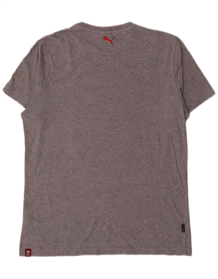 Puma Mens Graphic T-Shirt Top Large Grey