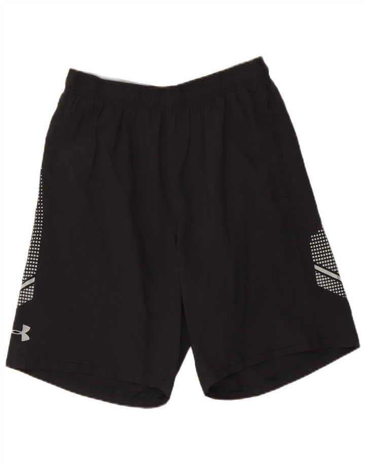 UNDER ARMOUR Mens Heat Gear Sport Shorts Medium Black Geometric